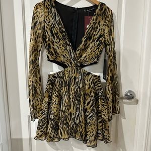 NWT For Love and Lemons Animal print dress